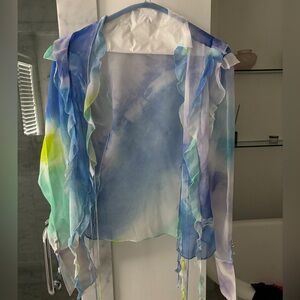 Retrofete silk chiffon blouse